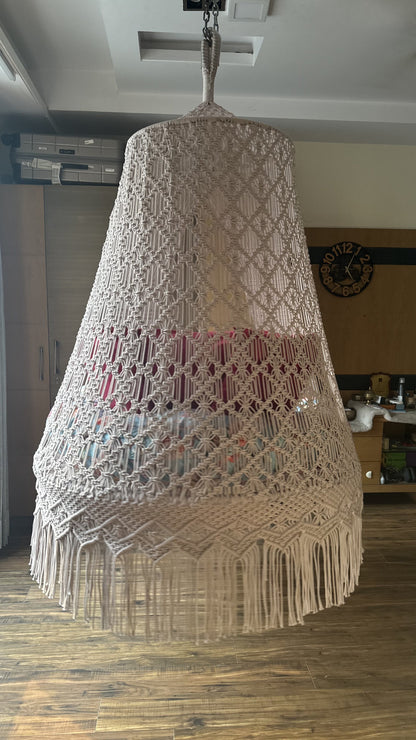 Baby Pink Double seater hanging chair - Swing Saga