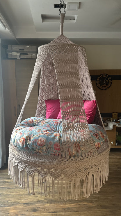 Baby Pink Double seater hanging chair - Swing Saga
