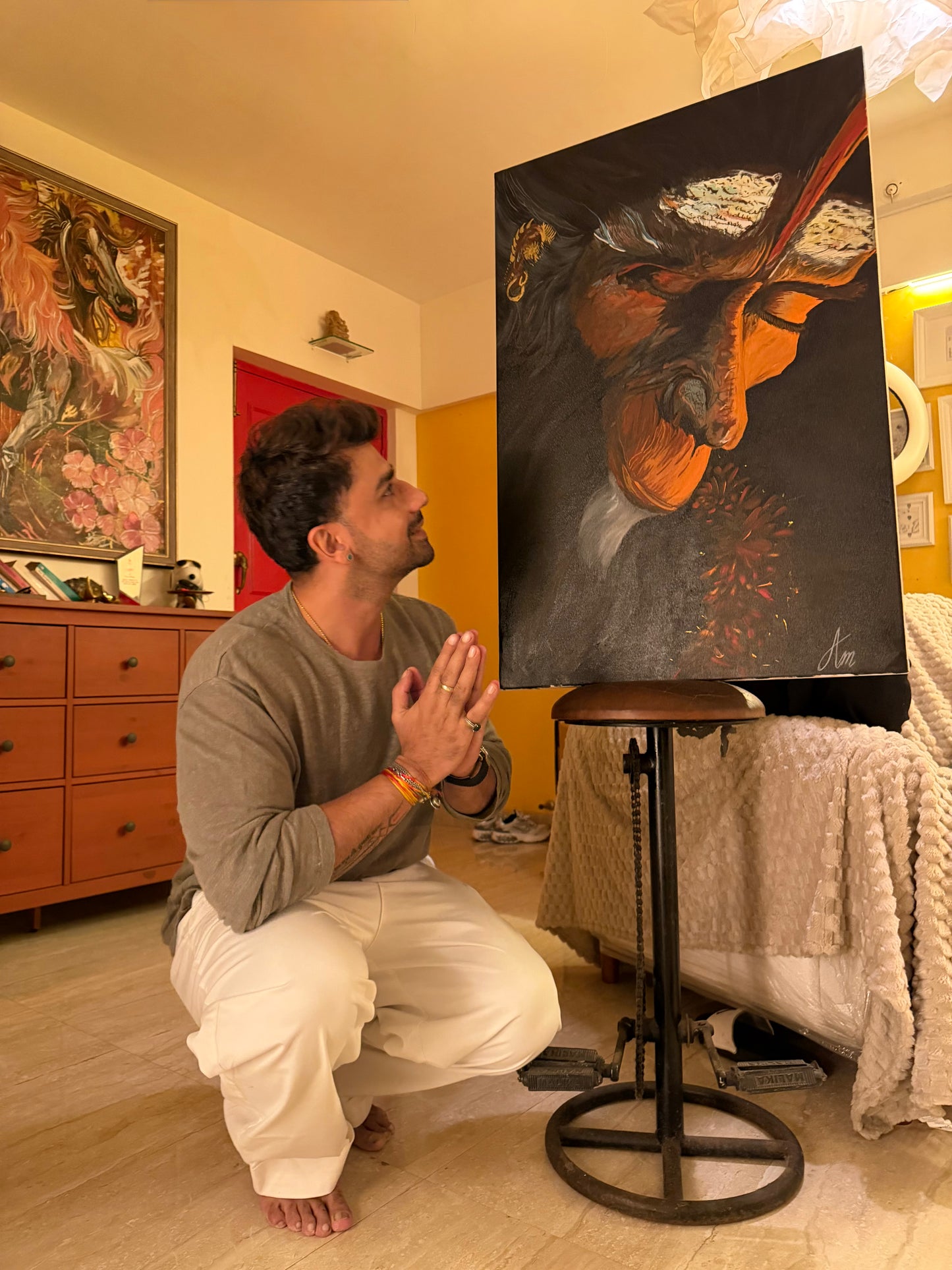 Bajrang – strength like thunder Hanuman Painting