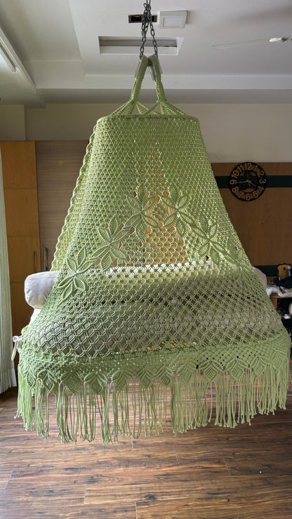 Lime Green Double seater hanging chair - Swing Saga