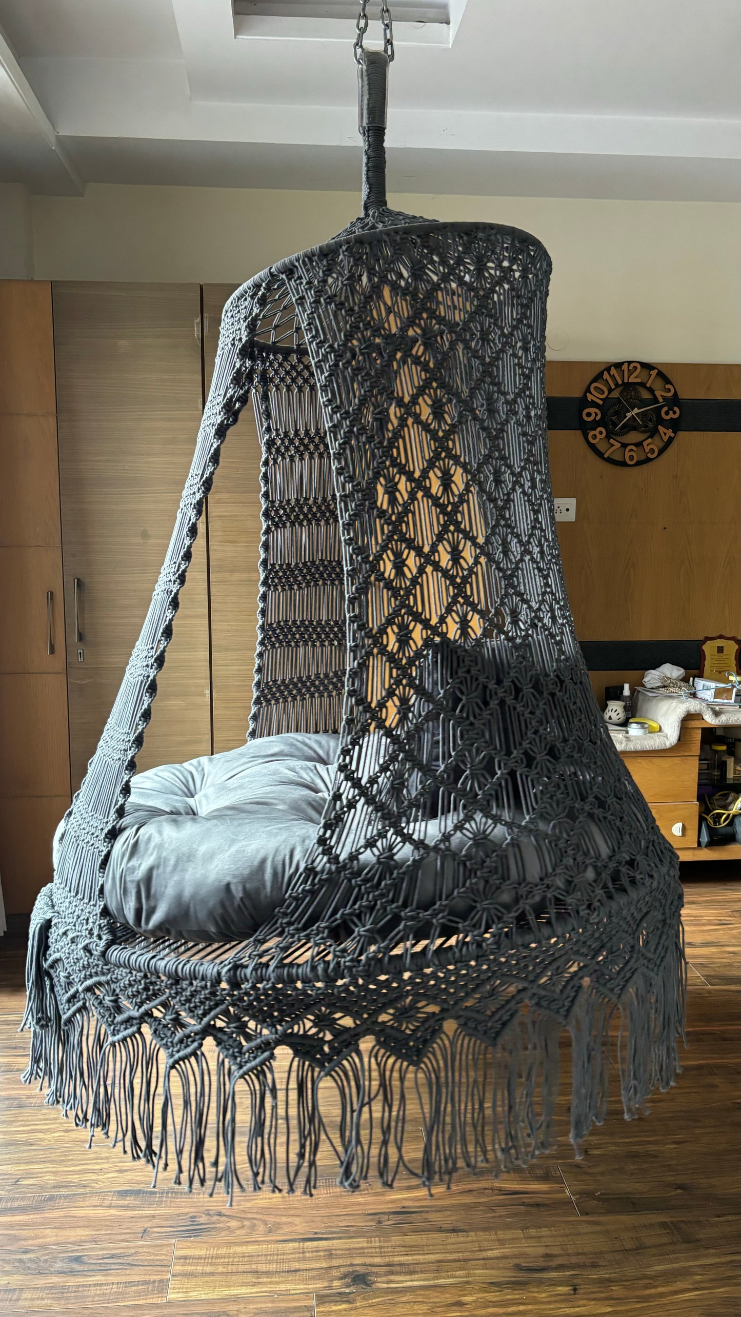 Grey Double seater hanging chair - Swing Saga