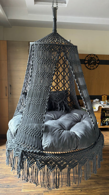 Grey Double seater hanging chair - Swing Saga