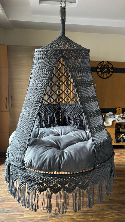Grey Double seater hanging chair - Swing Saga