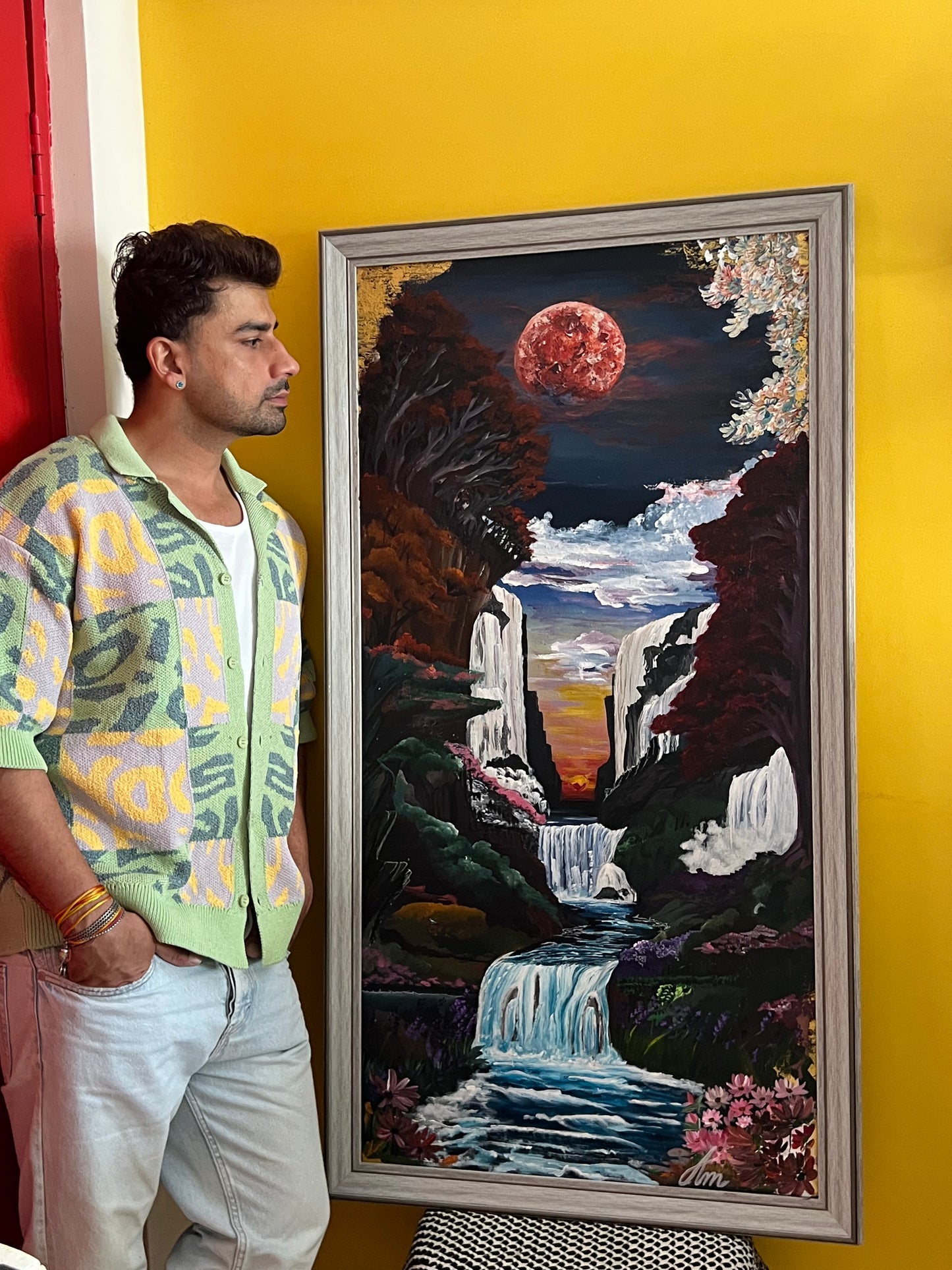 Where the Moon Touches Earth Painting