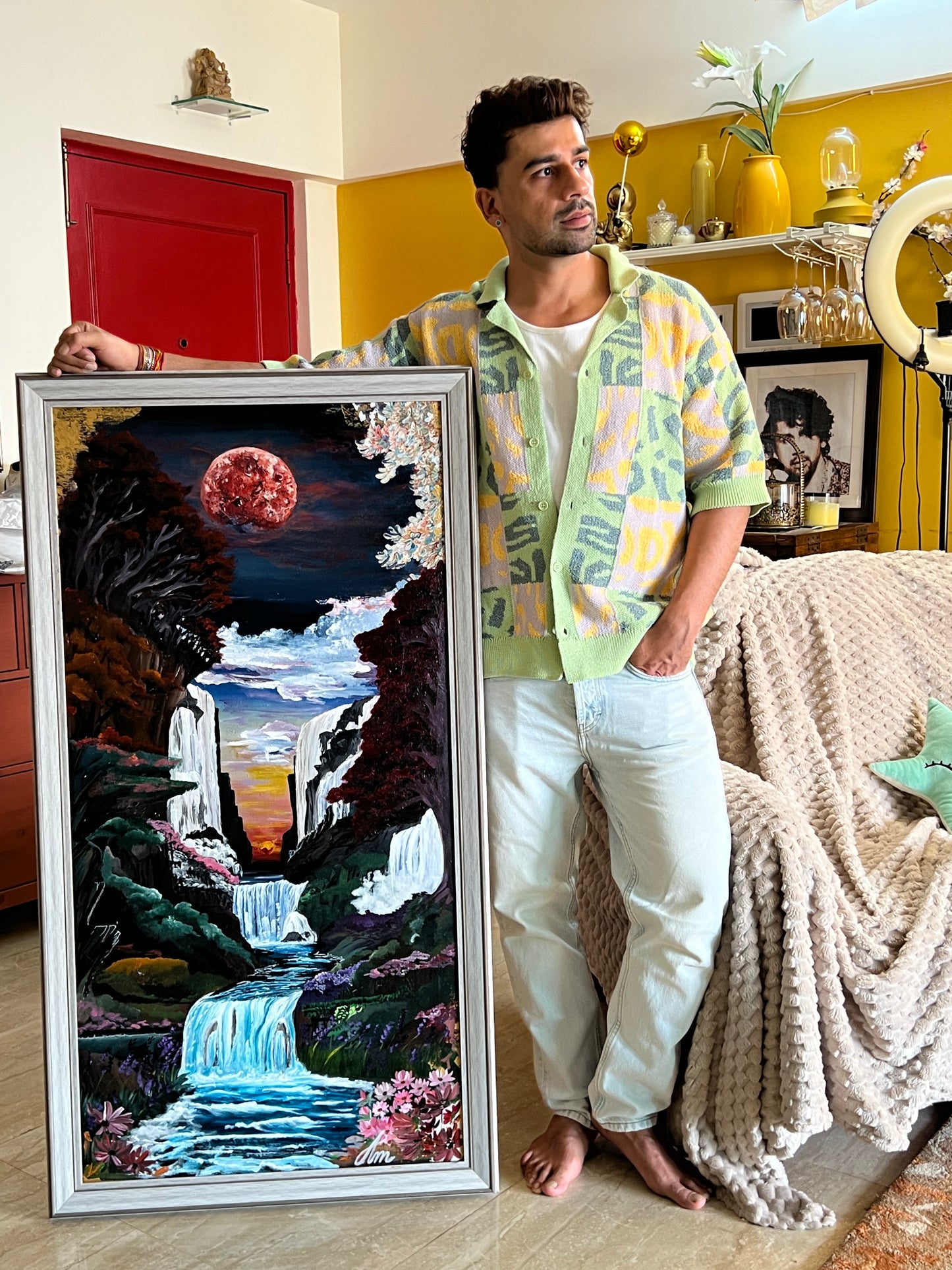 Where the Moon Touches Earth Painting