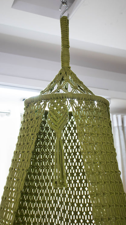Olive Green single seater hanging chair - Swing Saga