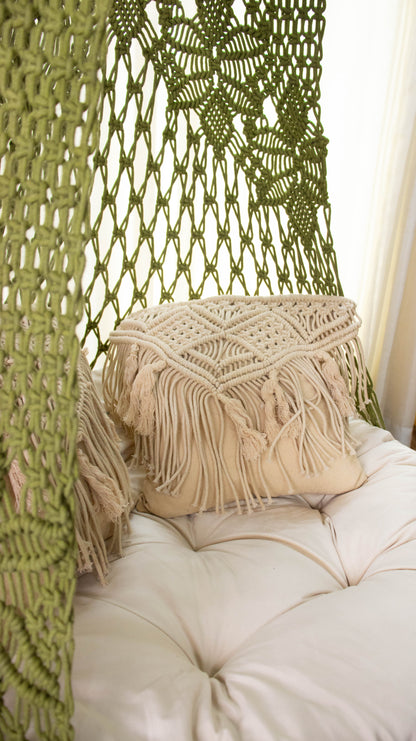 Olive Green single seater hanging chair - Swing Saga