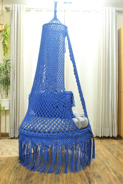 Royal Blue single seater hanging chair - Swing Saga