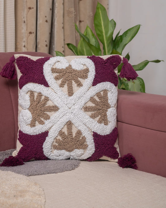 Rustique Charm Sofa Cushion - Embossed Cushion Set of 1