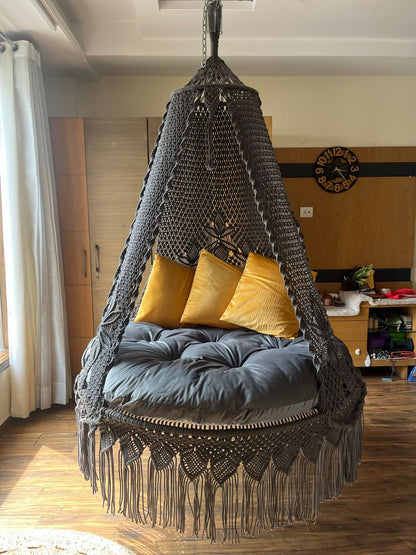 Dark Grey Double seater hanging chair - Swing Saga