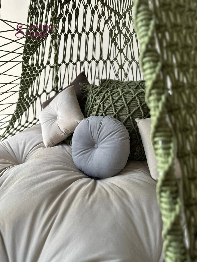Olive  Macrame Bed Swing - Swing Saga