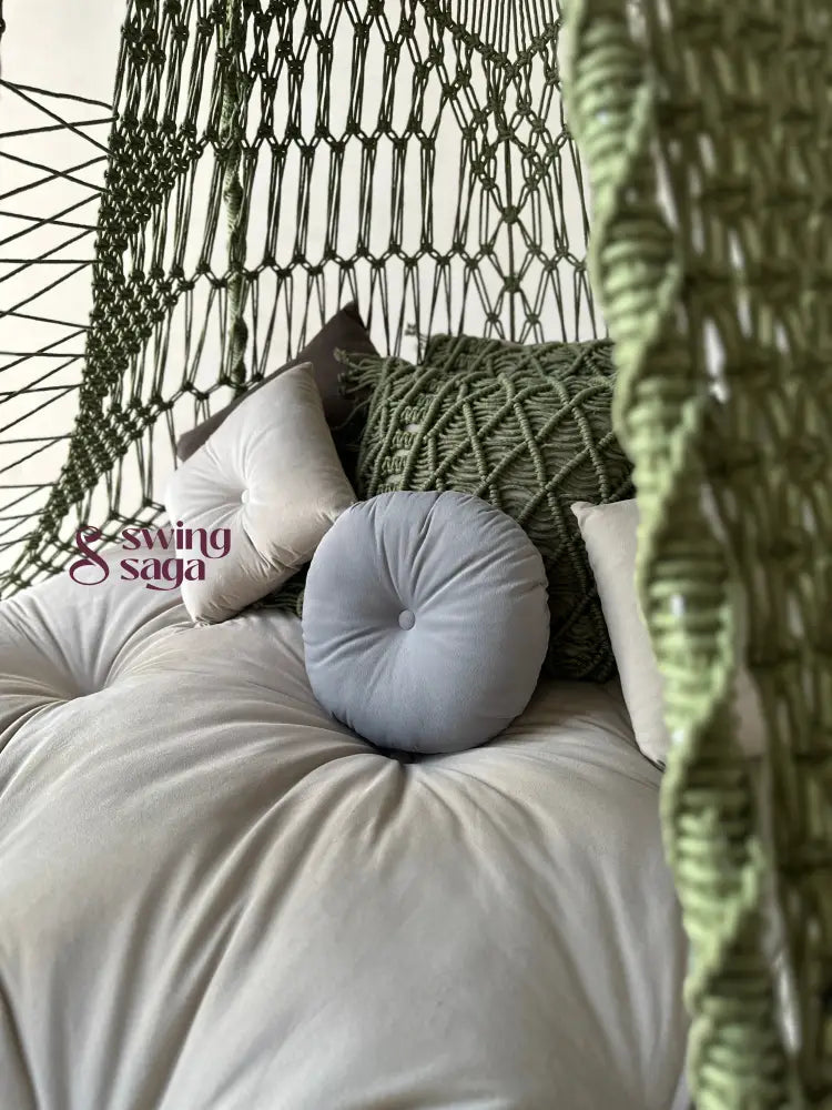 Olive  Macrame Bed Swing - Swing Saga