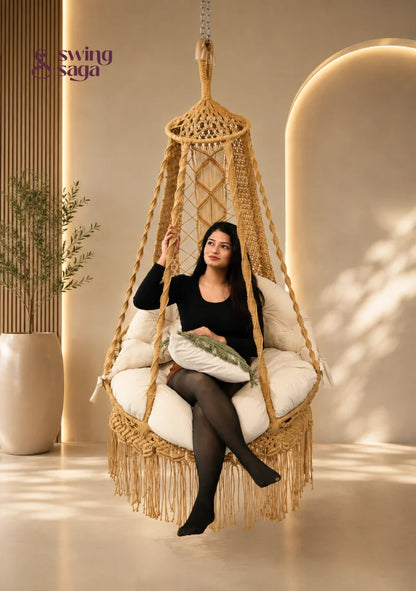 Arla Chair Swing - Warm Sand / 40 Inches