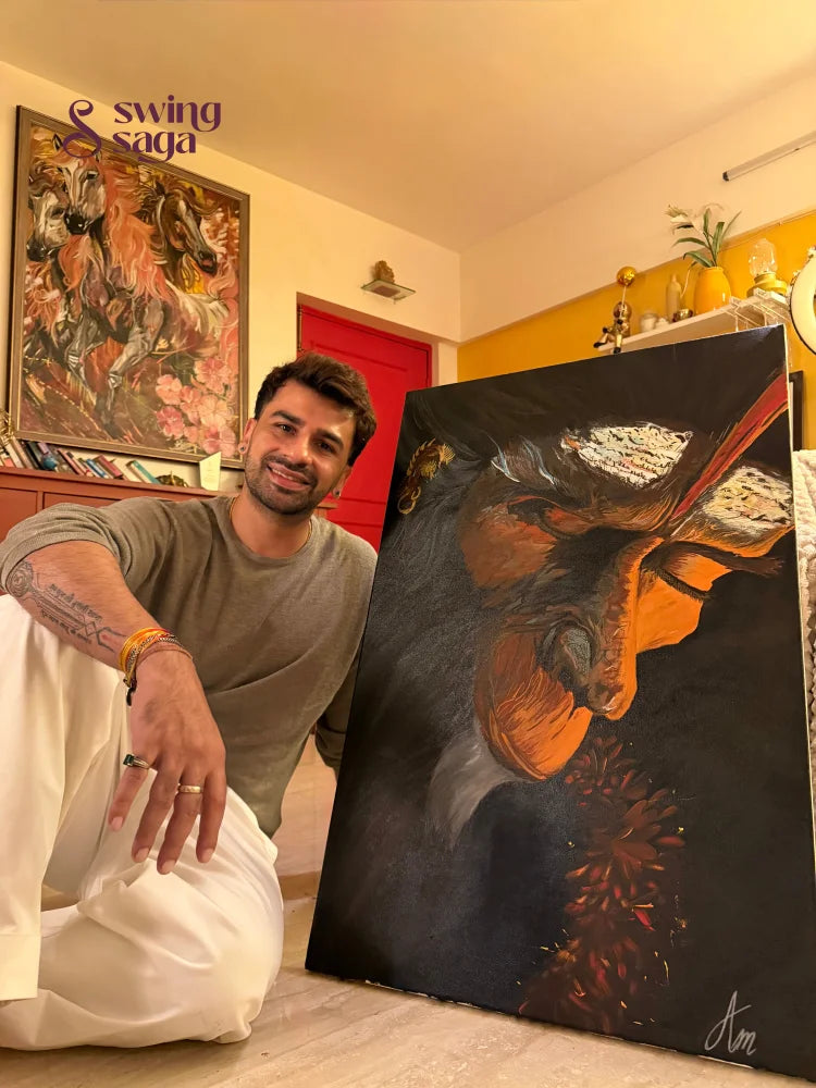 Bajrang – strength like thunder Hanuman Painting