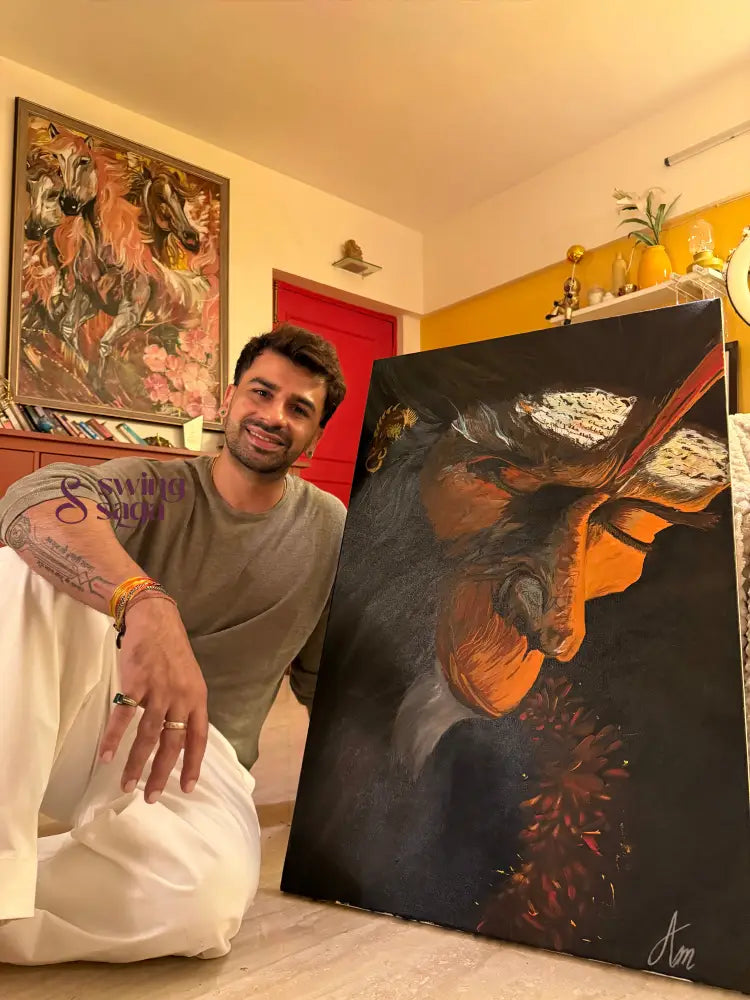 Bajrang – strength like thunder Hanuman Painting