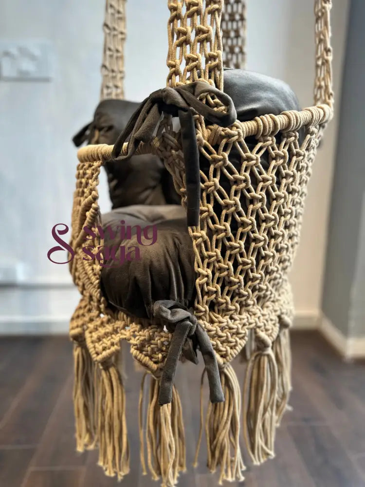 Beige baby swing for toddlers 17 Inches / beige