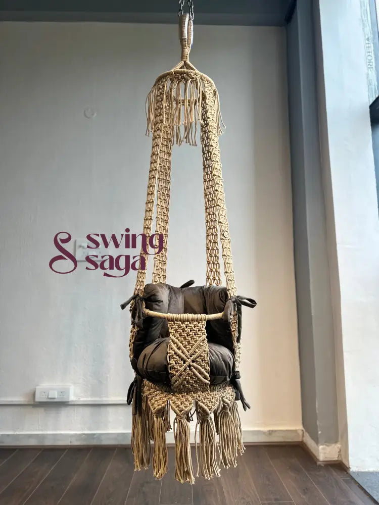 Beige baby swing for toddlers 17 Inches / beige