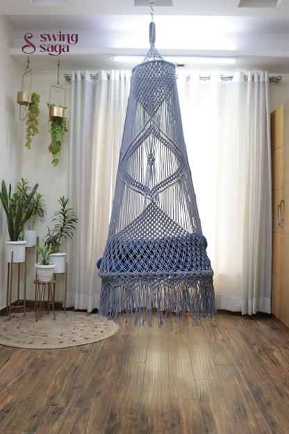 English Blue single seater hanging chair - Swing Saga