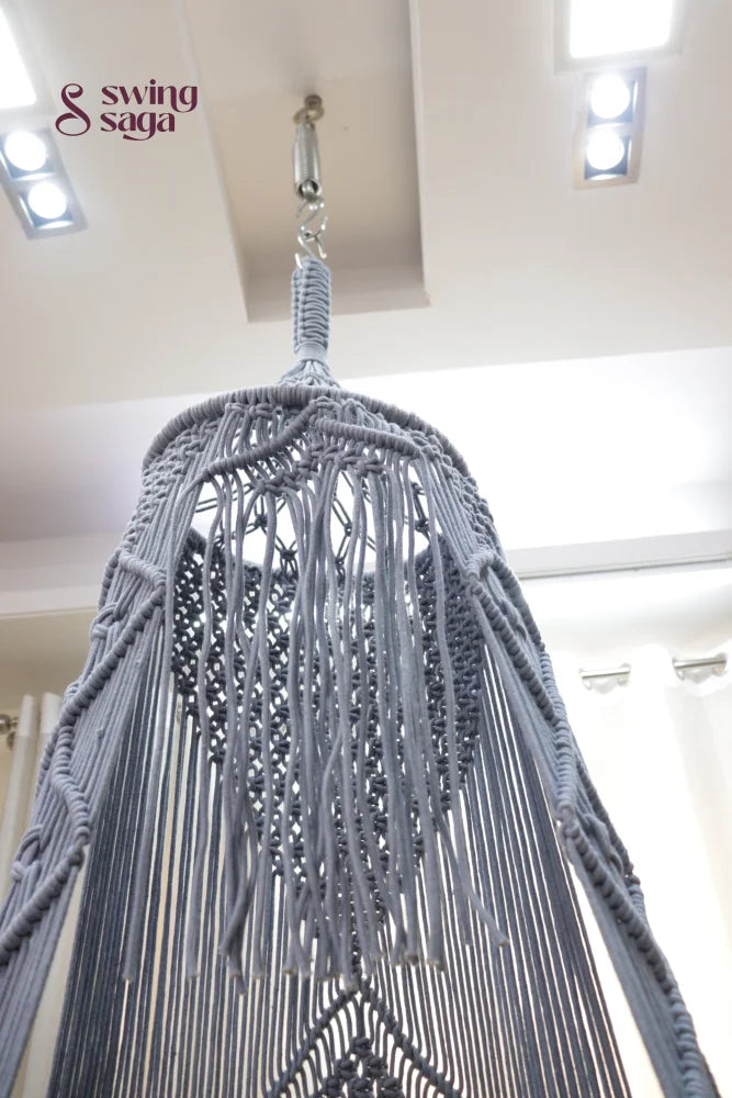 English Blue single seater hanging chair - Swing Saga