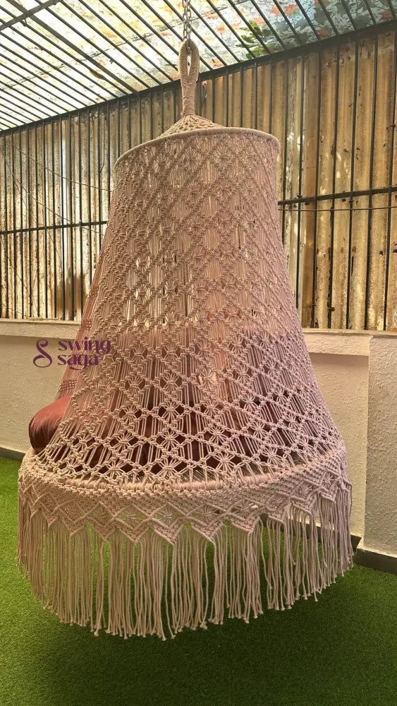 Lush Lux Pink Double seater hanging chair - Swing Saga