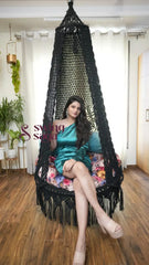 Charcoal Jade Swing Single Seater