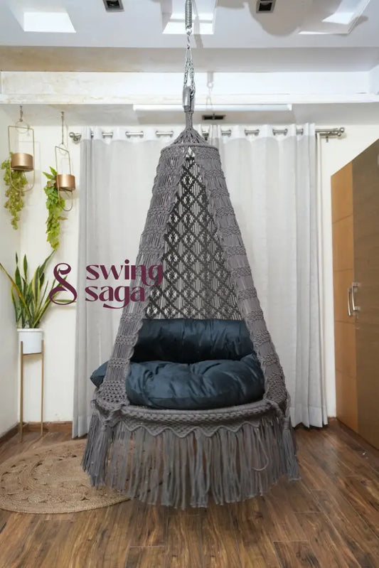 Chestnut Grey Swing Single Seater 40 Inches / Dark Black