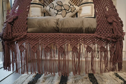 Brown boho sofa swing - Swing Saga