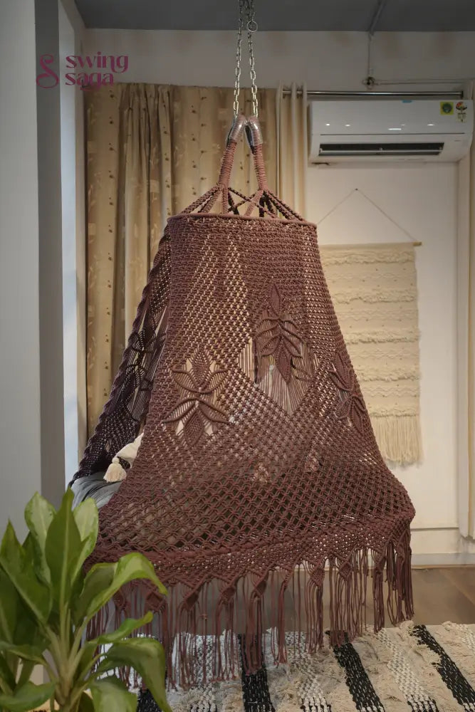 Brown boho sofa swing - Swing Saga