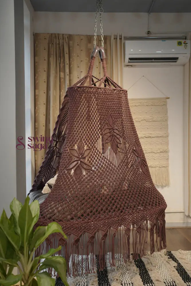 Brown boho sofa swing - Swing Saga