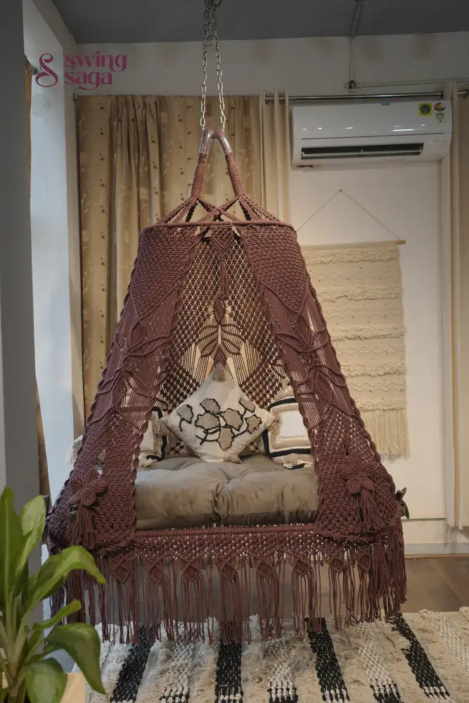 Brown boho sofa swing - Swing Saga