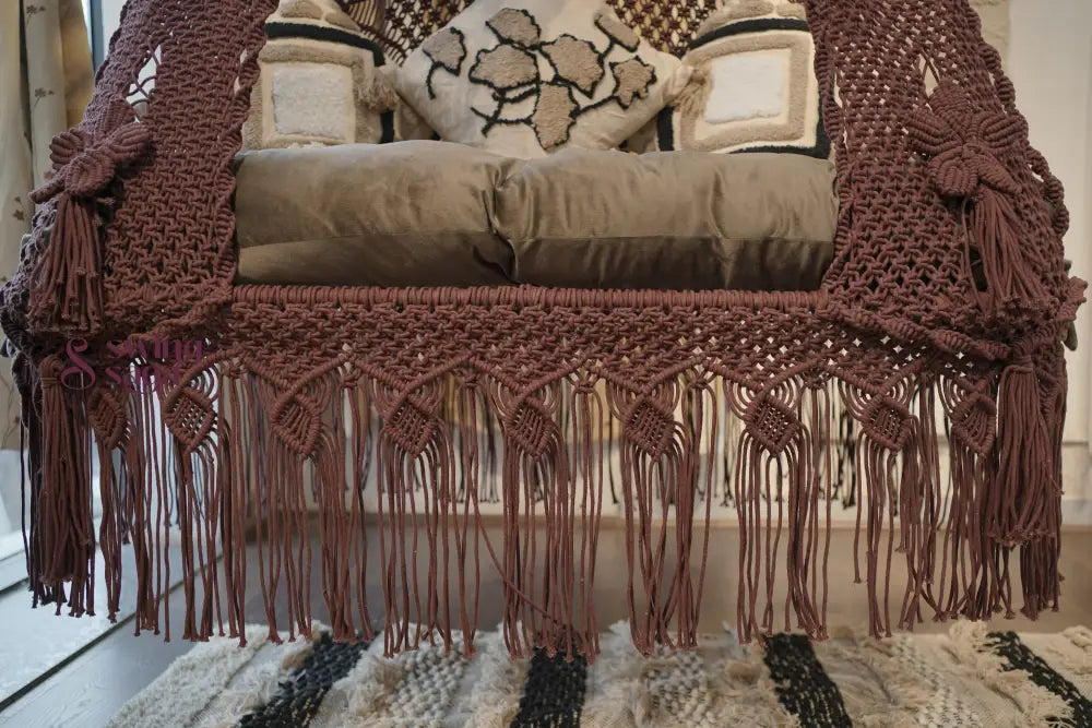Brown boho sofa swing - Swing Saga