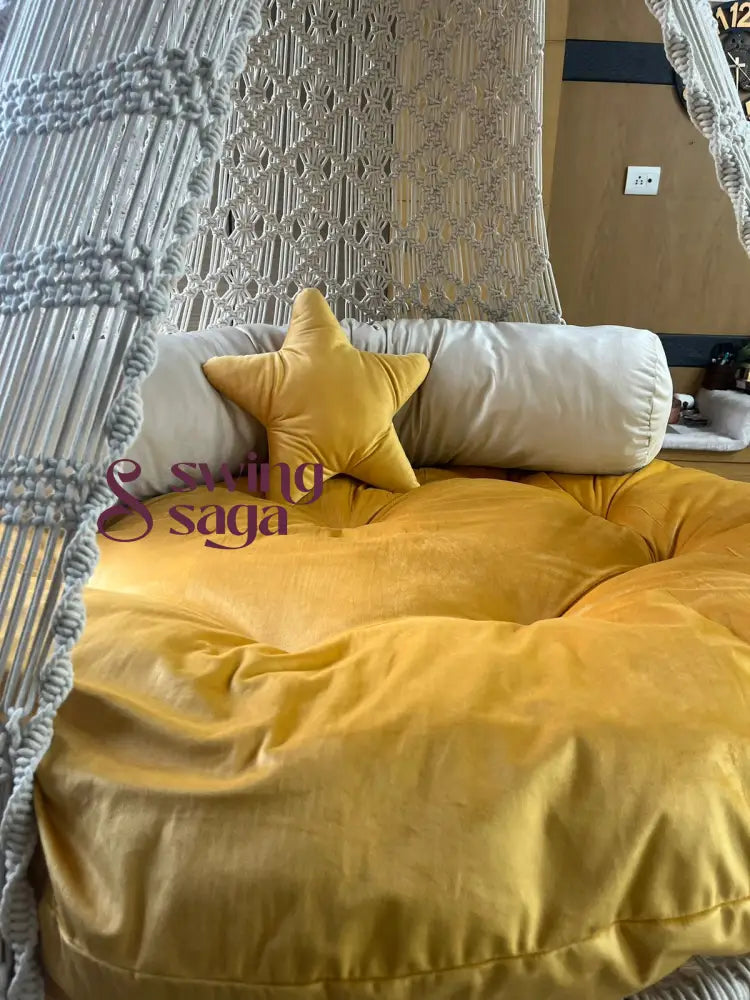 Cream Yellow Bed Swing