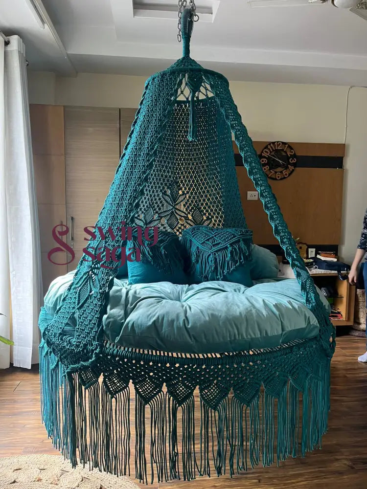 Deep Ocean Teal Bed Swing