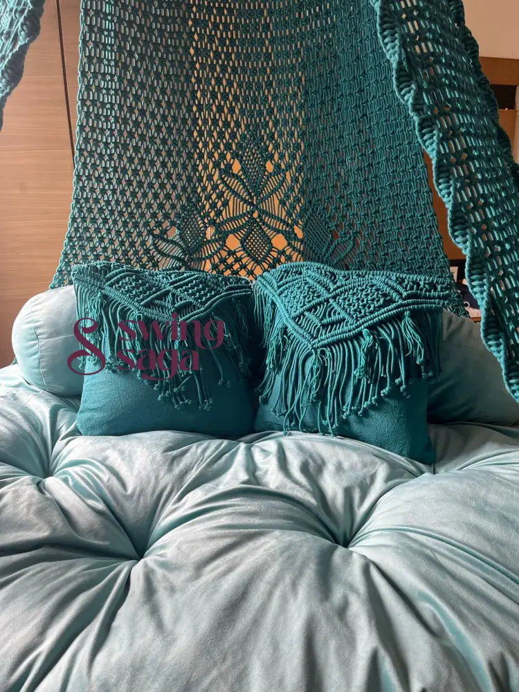 Deep Ocean Teal Bed Swing