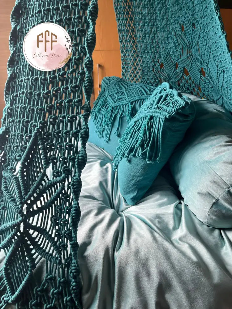 Deep Ocean Teal Bed Swing