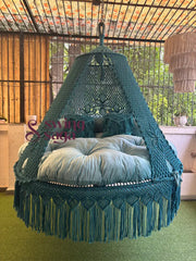 Deep Ocean Teal Blue Big Bed Swing 70 Inches / Teal Blue / Ocean Blue