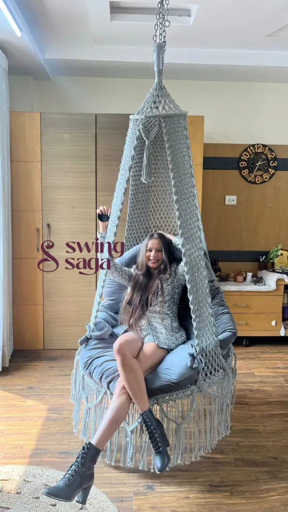 Fossil Grey Swing Single Seater