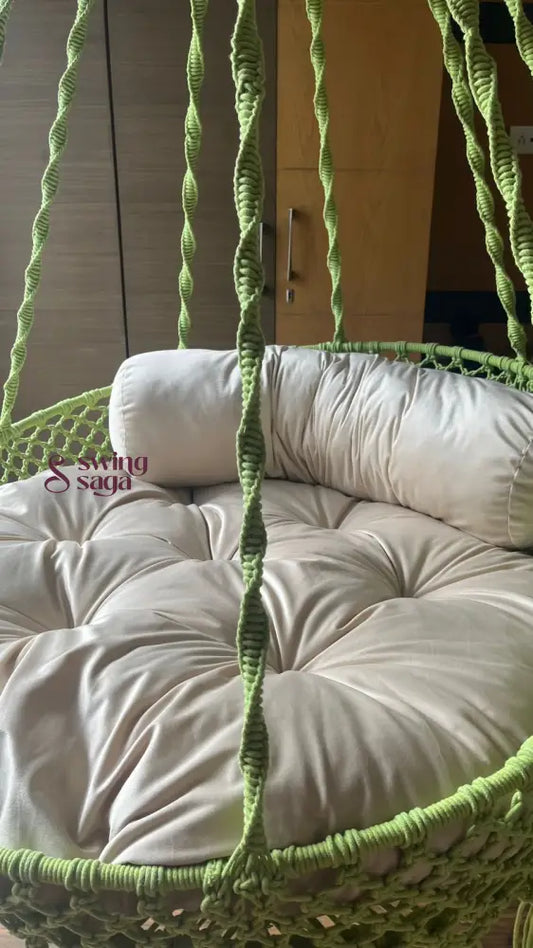  Lime Green single seater hanging chair - Swing Saga