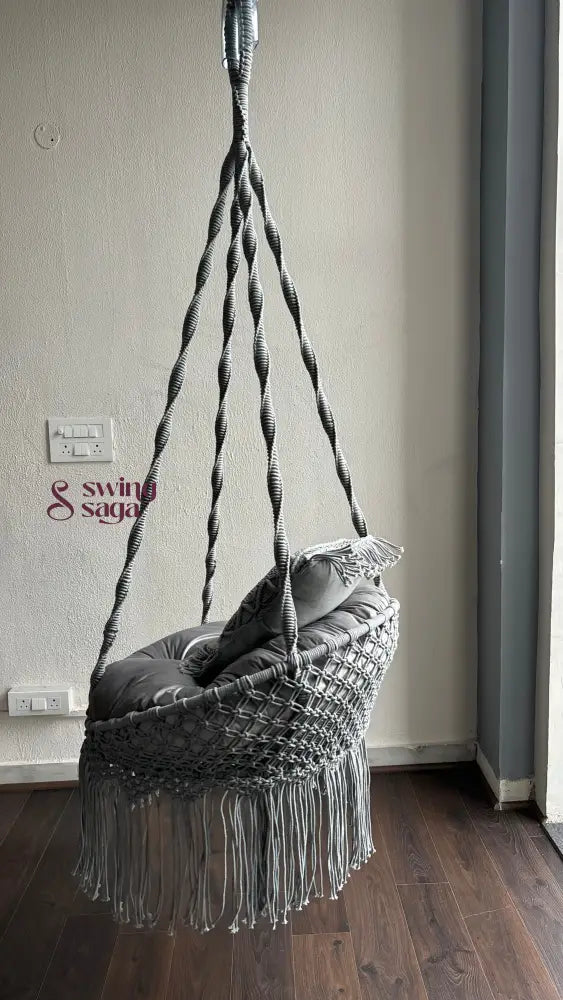 Chair hammock swing in grey color
