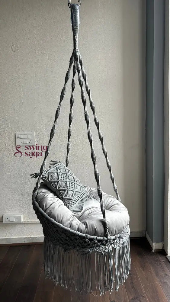 Grey single seater hanging chair - Swing Saga
