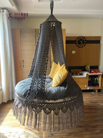 Dark Grey Double seater hanging chair - Swing Saga