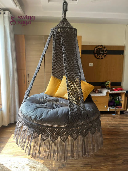 Dark Grey Double seater hanging chair - Swing Saga