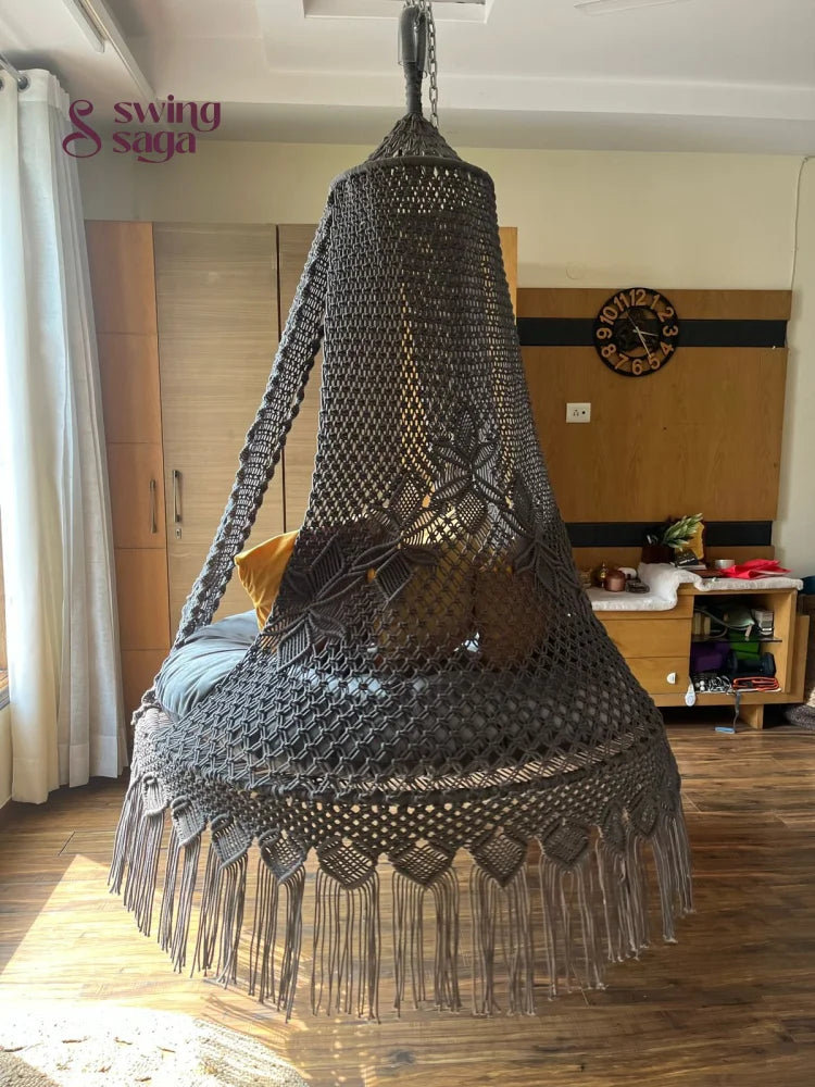 Dark Grey Double seater hanging chair - Swing Saga