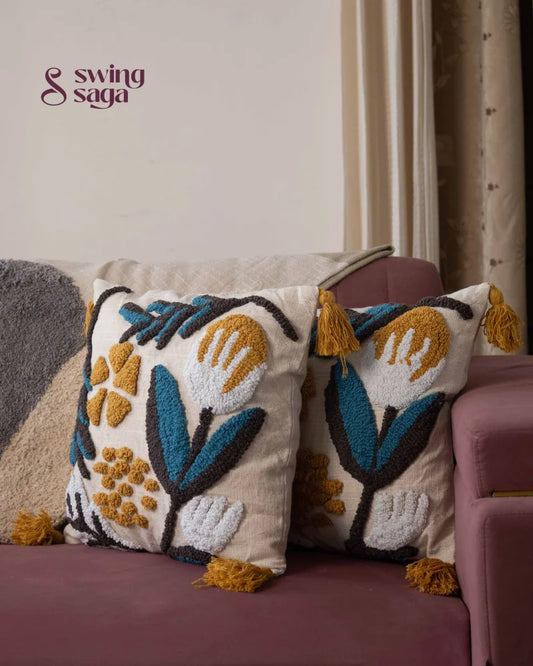 Embroidered Floral Decorative sofa cushions