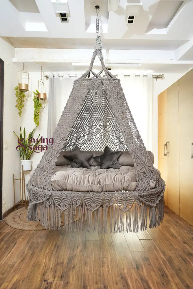 Ash Brown Double seater hanging chair - Swing Saga