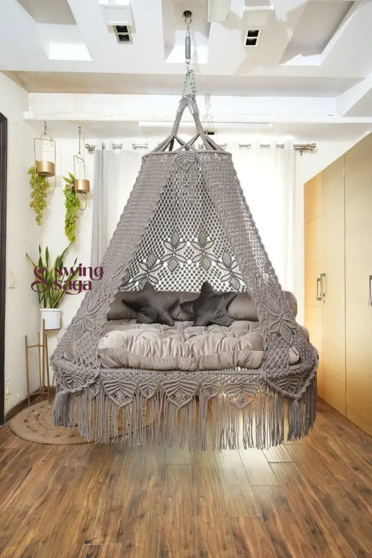 Ash Brown Double seater hanging chair - Swing Saga