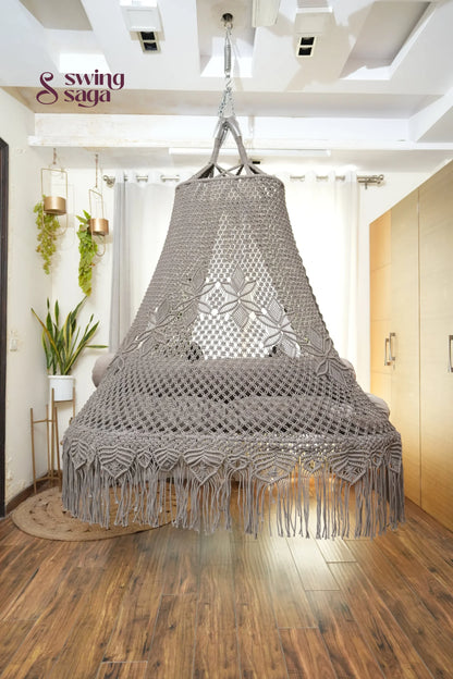 Ash Brown Double seater hanging chair - Swing Saga