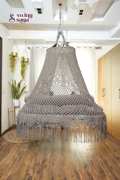 Ash Brown Double seater hanging chair - Swing Saga
