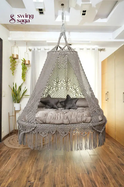 Ash Brown Double seater hanging chair - Swing Saga