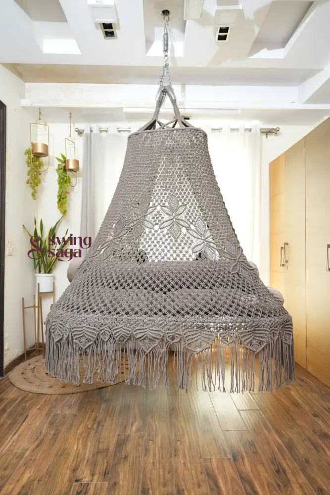 Ash Brown Double seater hanging chair - Swing Saga